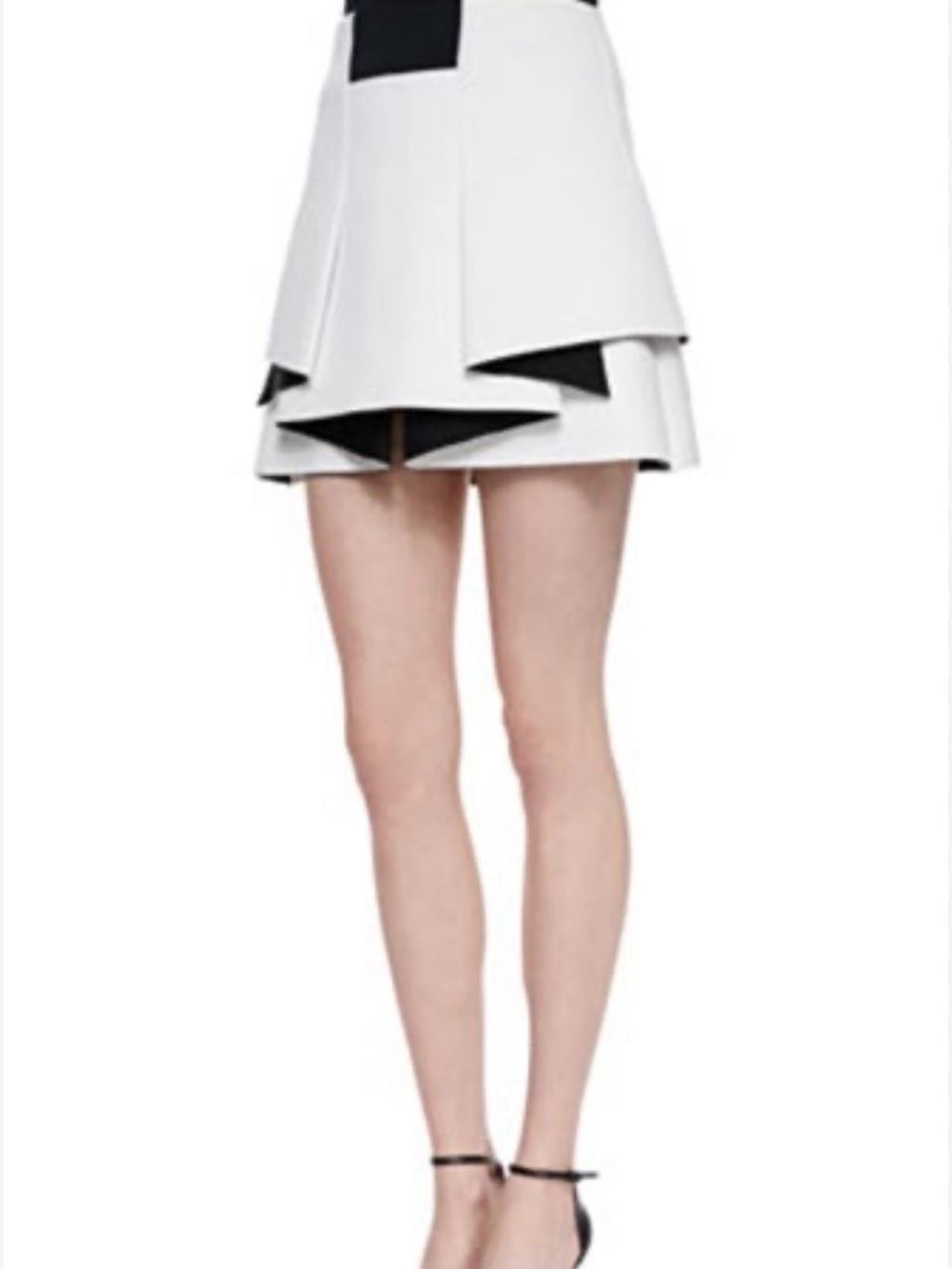 NWT Robert Rodriguez Two-Tone Bonded Knit Skirt